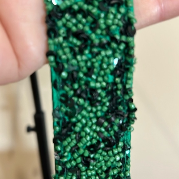 From India To You | Green Beaded “Go Team” Shoulder Bag - Picture 7 of 14